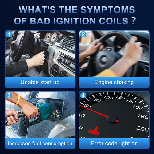 Ignition Coils & Iridium Spark Plugs Kit Fit For Kia Soul L4 2.0L 2012 2013-2018 - Picture 5 of 17