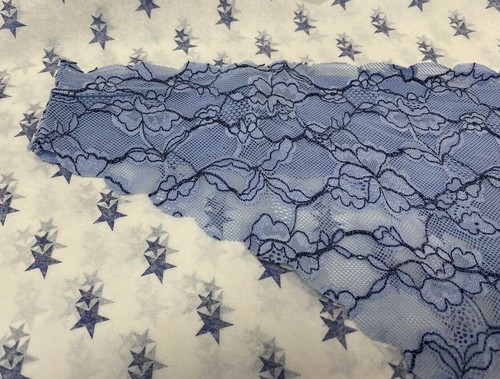 NEW! M&S Marks & Spencer blue floral lace no VPL thong / G-string / knickers - Picture 8 of 12