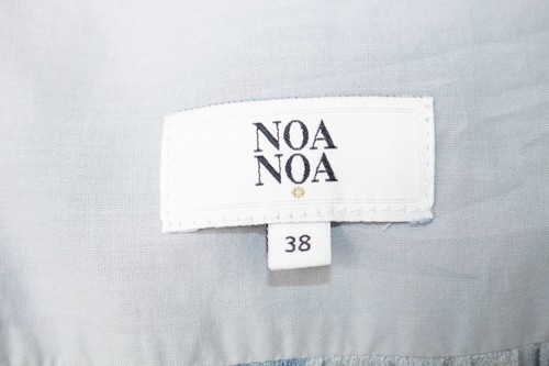 Vestido NOA NOA Azul Patrón Plisado Cambio Crepé 38 UK12 - Imagen 6 de 8