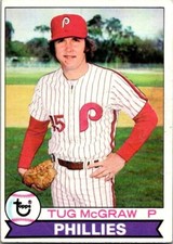 1979 Topps Baseball Tug McGraw Creased