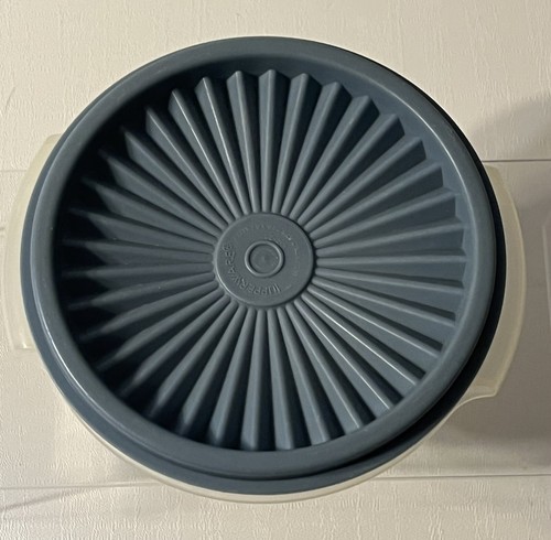 Tupperware Servierschüssel klar mit blau/grauem Verschlussdeckel #1323 - Bild 3 von 4
