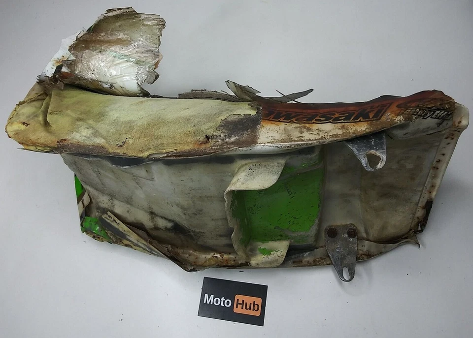 Kawasaki KX125 KX250 KX500 KX 125 250 500 1987 asiento original asiento bandeja espuma Foto 2 de 4