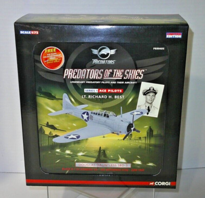 Douglas Dauntless SBD-3 Black B-1 Bombing of Six Lt. Richard H. Best 1:72 Corgi