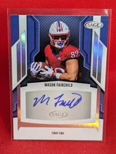 2024 Sage Football Mason Fairchild RC Rookie AUTO #A-MF Kansas Jayhawks