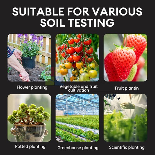 6 in 1 Soil PH Tester Water Moisture Light Test Meter For Garden Plant Flower - Picture 12 of 14
