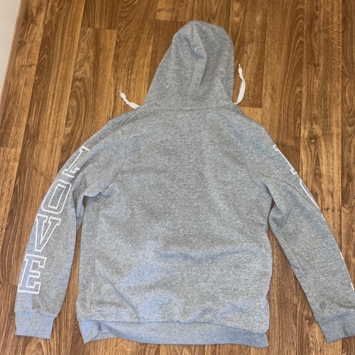 Bobbie Brooks Hoodie Gray with Pink Love Graphic Womens L Full-Zip Jacket - Picture 3 of 3