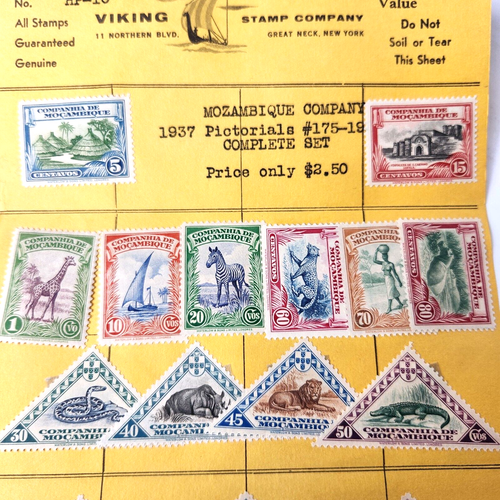 MOZAMBIQUE 1937 Stamp Collection unused stamps - Picture 2 of 3