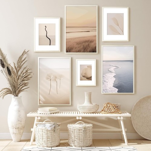 Yaetm 16x20 Picture Frame Matted To 11x14 Set Of 3, Solid Oak Wood Poster Frame - Picture 6 of 6