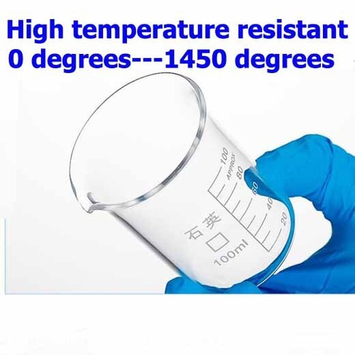 Alkali resistant beaker 5-2000ml 0℃-1450℃ Chemistry Quartz Laboratory glassware - Picture 6 of 7