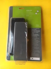 Wireless Doorbell Black & Gray, 3 Chimes, 150' Range, Volume Control Modern Look