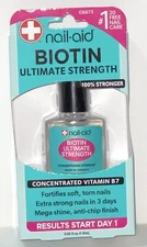 Nail Aid Biotin Ultimate Strength 100% Stronger Nails Nail Polish Treatment