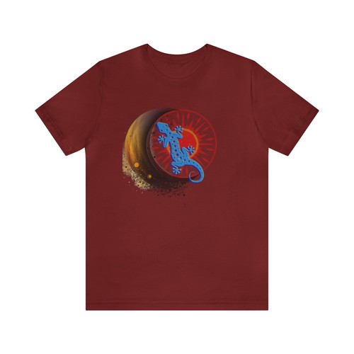 Unisex Jersey Short Sleeve Tee - Gecko - Moon - Eclipse - Picture 2 of 169