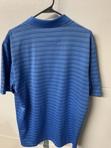 Greg Norman Blue Short Sleeve Polo Shirt L, Pre-Owned - Picture 7 of 7