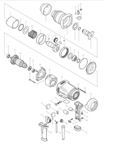 Makita Ersatzteile für Schlagschrauber TW1000 - Bild 1 von 1