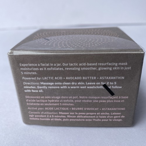 TRUE BOTANICALS maschera viso idratante riemergente acido lattico 1 fl oz nuova con scatola - Foto 3 di 5
