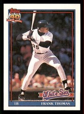 1991 Topps Frank Thomas #79  Chicago White Sox