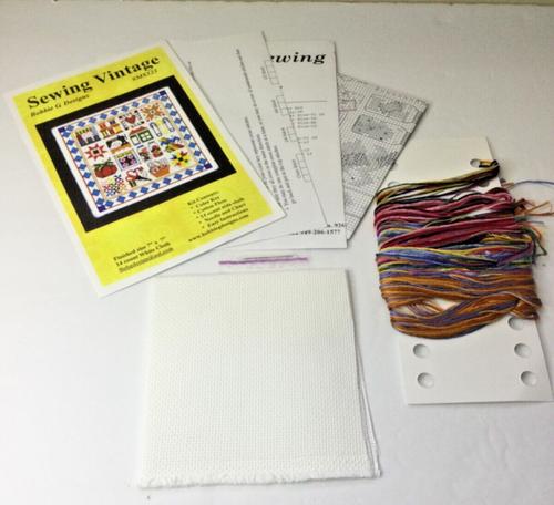 Bobbie G Designs kit punto croce vintage cucito #MS323 tema cucito - Foto 4 di 5