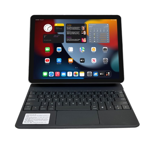 iPad Pro 11" (M4) Magnetic Bluetooth Keyboard 7 Color Backlit Keys & Trackpad - Picture 6 of 7
