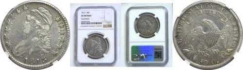 1813 50C Capped Bust Half Dollar NGC XF Details
