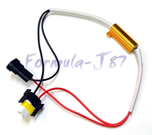 Wire LED Resistor Canceler Error Decoder S H11 Head Light Low Beam Stop Flicker - Picture 3 of 9