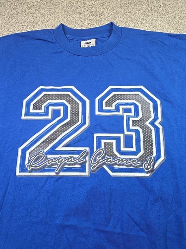 Pro Club Shirt Mens 5XL Blue Cotton Heavyweight Royal Game #23 Casual Comfort - Picture 3 of 15