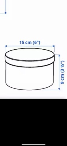 IKEA KVARNVIK Round Storage Box small with Lid - Picture 5 of 5
