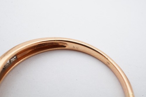 10k Rose Gold Diamond Ring Size 9.25 - Picture 6 of 9