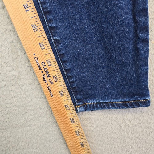 Pantalones de mezclilla NYDJ para mujer 4 Ami ajustados tiro medio elevación pliegue moldeado lavado medio elástico - Imagen 5 de 12