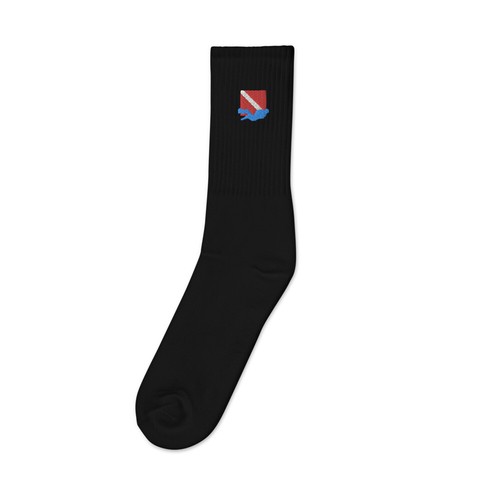 Calcetines ""Diver Down SCUBA Flag"" Calcetines Bordados - Imagen 6 de 13