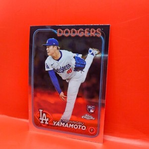 2024 TOPPS CHROME #18 YOSHINOBU YAMAMOTO (RC) LOS ANGELES DODGERS