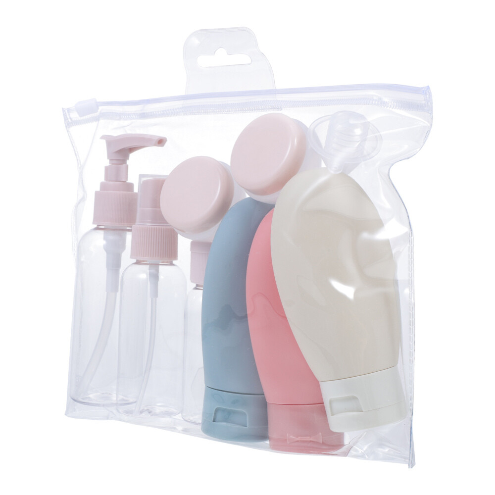 Juego de botellas de cosméticos tamaño viaje perfume botellas recargables dispensadores