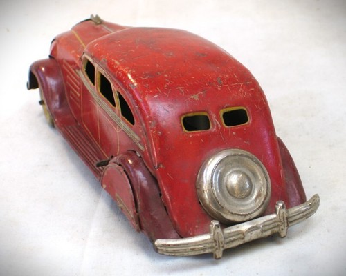 Vintage 1936 Chrysler Airflow Blechspielzeug zum Aufziehen guter Zustand - Bild 5 von 13