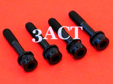 4 Black Titanium Bolt w/ Ti Washer M6 x 32.1mm Shimano 180mm Disc Brake Caliper