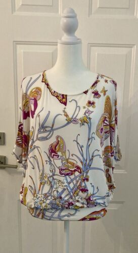 Emilio Pucci Knit Dolman Slit Sleeve Fitted Hem Tunic Italy 38 / 4 - Picture 3 of 10
