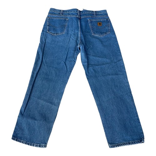 Vintage Carhartt Jeans Men 40x30 (40x30) Relaxed Fit Blue Denim Made In Mexico - Picture 6 of 9