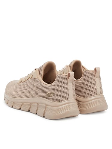 SKECHERS DONNA BOBS B FLEX VISIONARY ESSENCE 117346 BEIGE SPORT DAL 36 AL 40 NEW - Imagen 3 de 6
