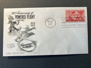 FDC, Powered Fight, 6c, 1953 (unaddressed Fleetwood)