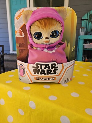 Mattel Star Wars Galactic Pals Endor Ewok Plush Figure with Pink Satchel