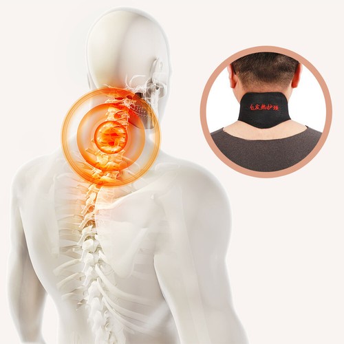 Self-heating Magnetic Neck Support Brace Collar Pain Relief Heat Pad Tourmaline - Picture 10 of 11