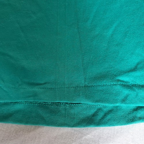 Vintage Single Stitch Kids Green Cotton Shirt Made In USA Shoulder Pads Size 2-3 - Picture 9 of 13