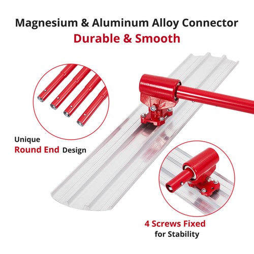 48" x 8" Bull Float Magnesium Concrete Float Tool with Bracket - Picture 5 of 6