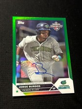 2023 Topps Pro Debut Jorge Burgos GREEN FOIL AUTO #8/99  OF/Cleveland  🔥