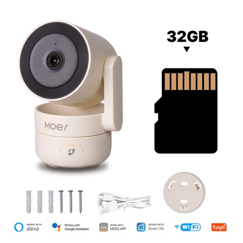 MOES WiFi Smart Pan/Tilt Security Camera 4MP IR Night Panoramic Patrol Monitor - Picture 20 of 22