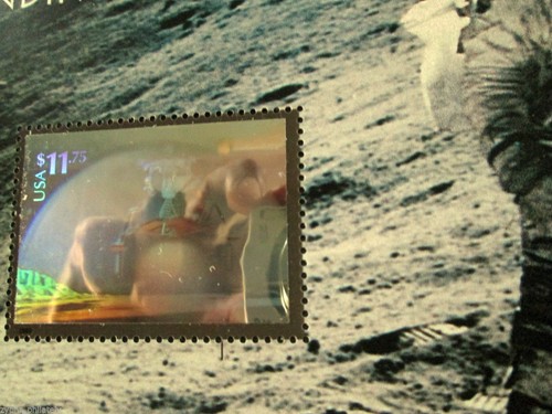 USA - "SPACE ~ LANDING ON THE MOON" Hologram MNH Miniature Sheet MS 2000 - Picture 5 of 9