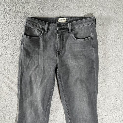 L’AGENCE Jeans Damen Gr. 28 Serena Cropped Baby Flare High Rise Vintage Grau - Bild 2 von 10