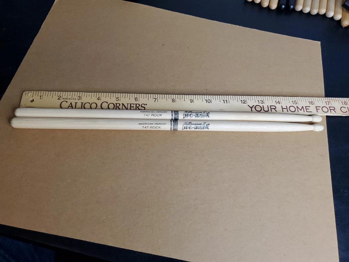 American Hickory 747 Rock Millenium II Pro Mark Drumsticks eBay