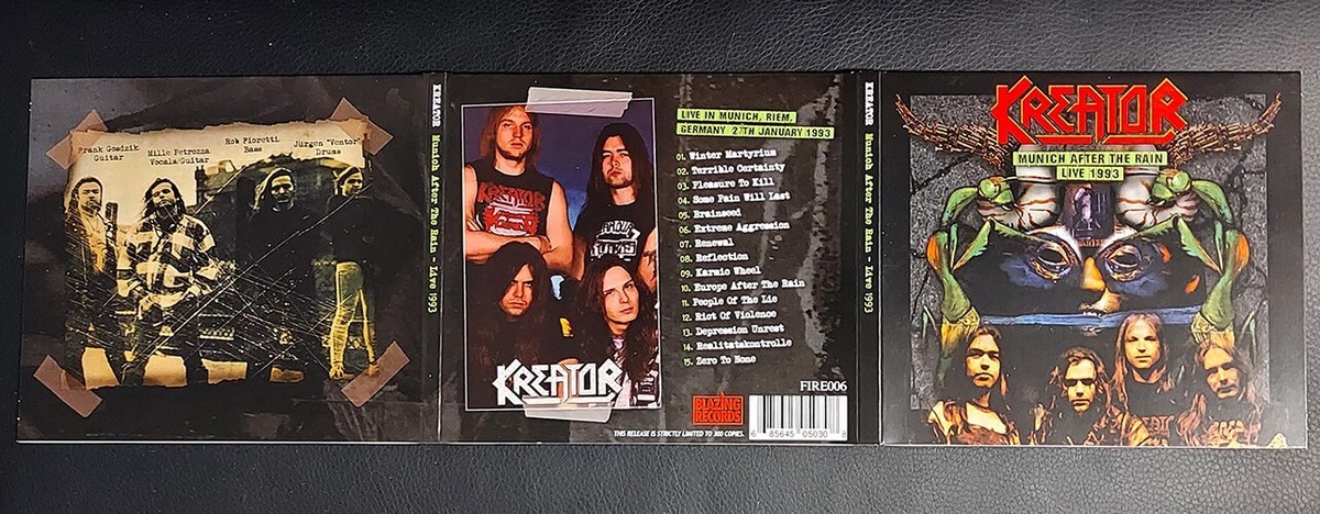 KREATOR Munich After The Rain Live 1993 CD*NEW* Sodom,Slayer