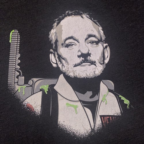 Bill Murray Ghostbusters T-Shirt 3XL Charcoal Gray Venkman Comedy CHIVE TEES - Picture 2 of 9