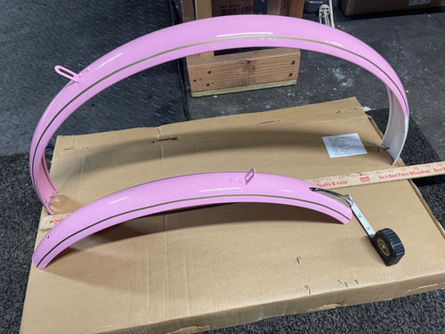 NewRaleigh Cruiser Bike hybrid pink Fenders - Set - Steel - Picture 7 of 7
