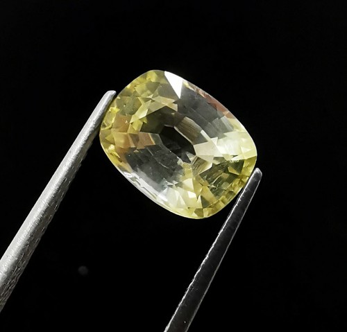 Certified 3.30 Ct Natural Heliodor Yellow Beryl Cushion Shape Loose Gemstones - Picture 2 of 5